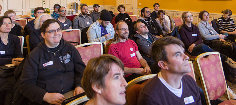 Photo showing the audience during the seventh accessibility club in Munich