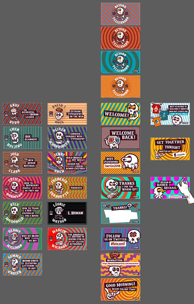 Screenshot of the slides that Rainer Michael created for the event