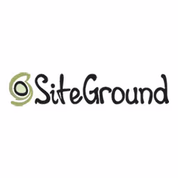 The logo of our partner SiteGround