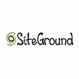 The logo of our partner SiteGround