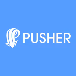 The logo of our partner Pusher