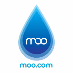 The logo of our partner MOO