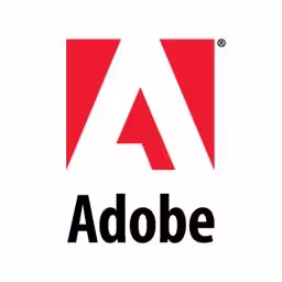 The logo of our partner Adobe