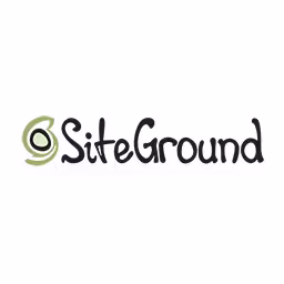 The logo of our partner SiteGround
