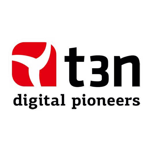 The logo of our partner t3n