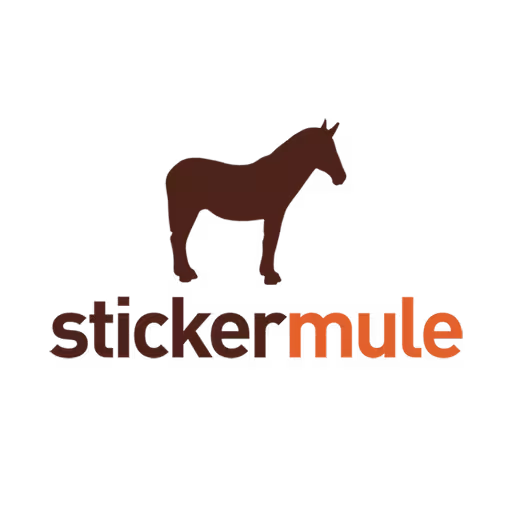 The logo of our partner stickermule