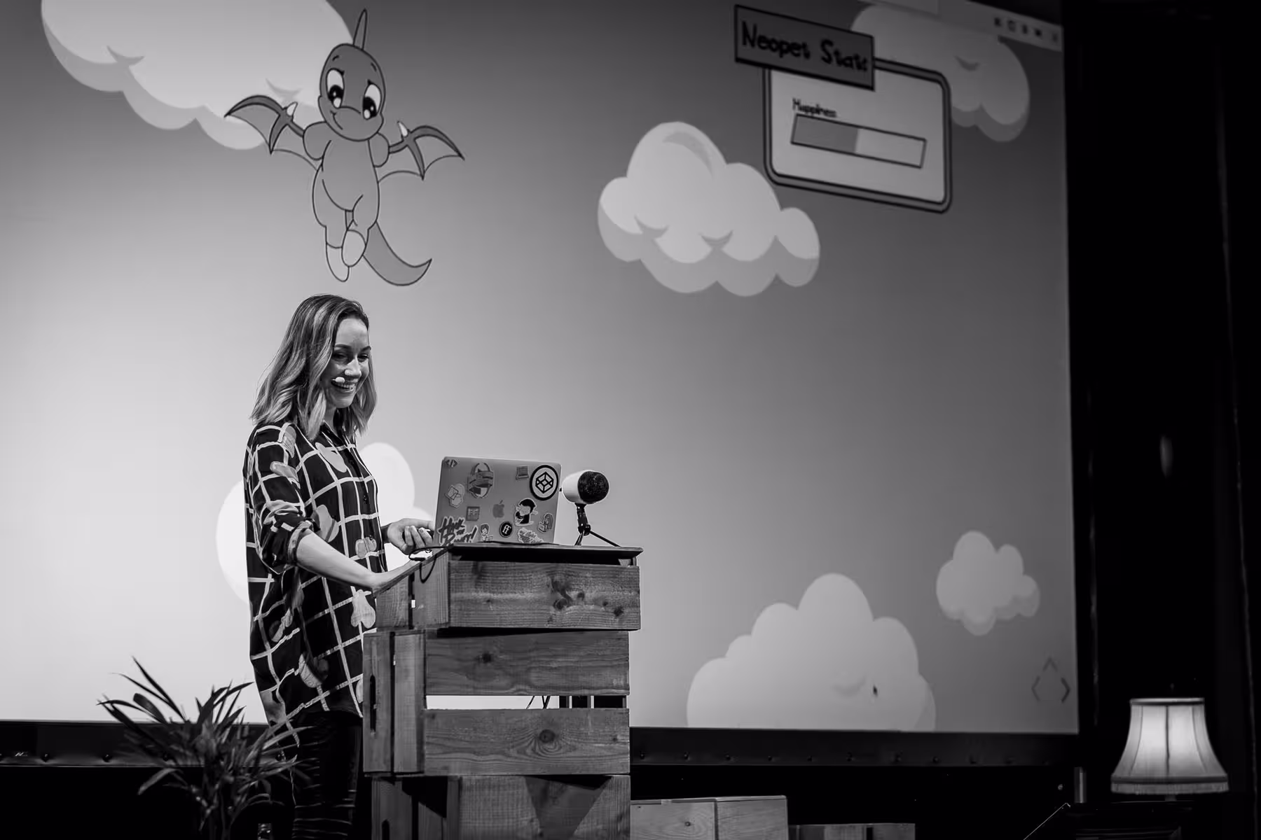 Photo of Cassie Evans taken at beyond tellerrand in Berlin 2019 by Florian Ziegler