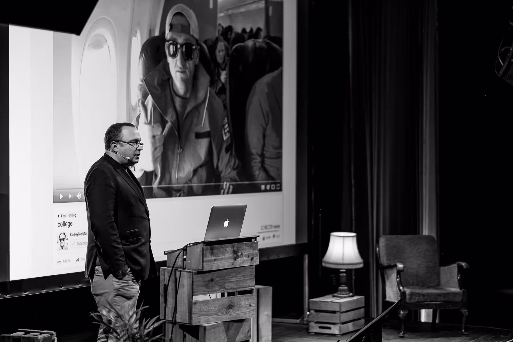 Photo of Seb Lester taken at beyond tellerrand in Berlin 2019 by Florian Ziegler