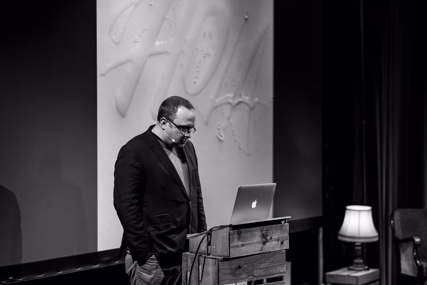 Photo of Seb Lester taken at beyond tellerrand in Berlin 2019 by Florian Ziegler