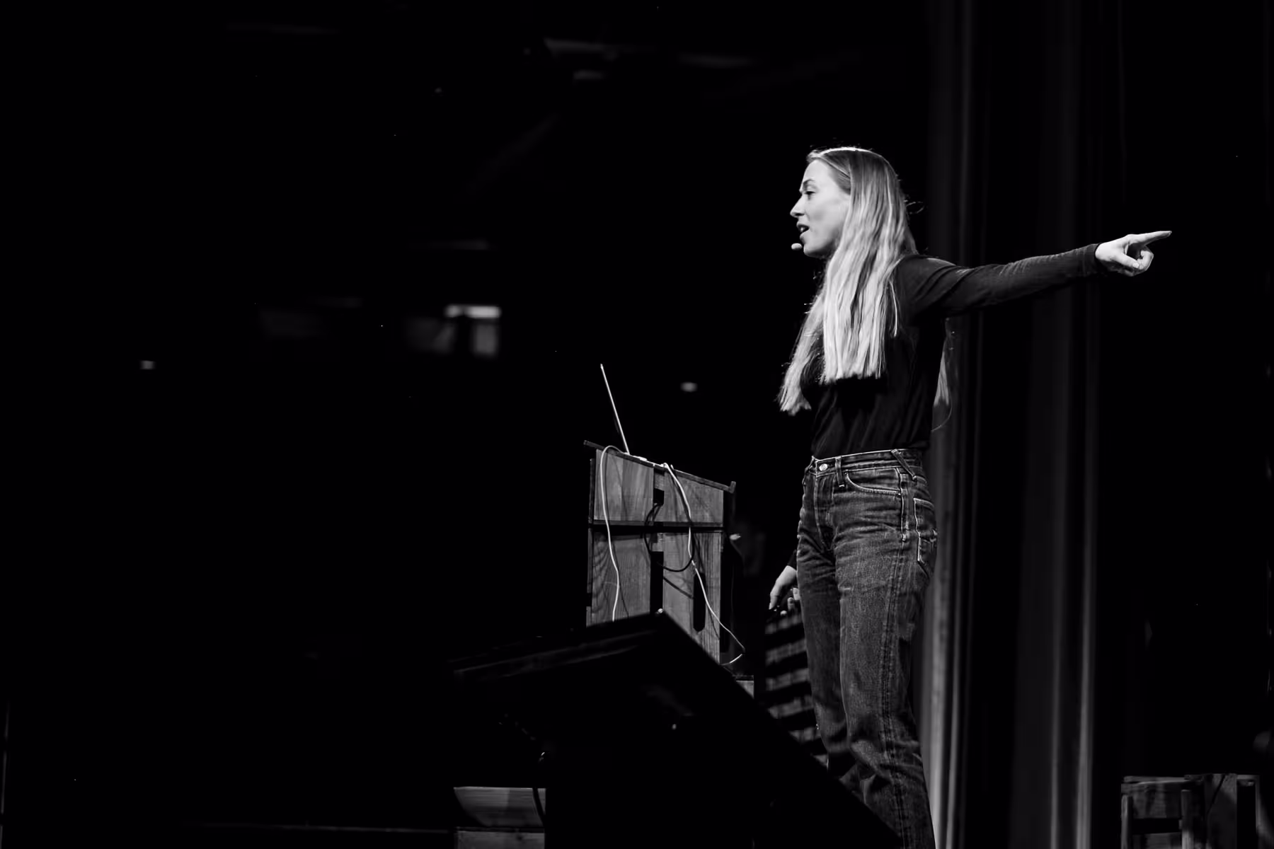 Photo of Anna Ginsburg taken at beyond tellerrand in Berlin 2019 by Florian Ziegler