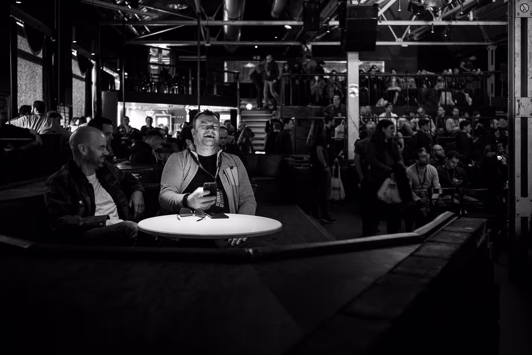 Photo of Rob Draper taken at beyond tellerrand in Berlin 2019 by Florian Ziegler