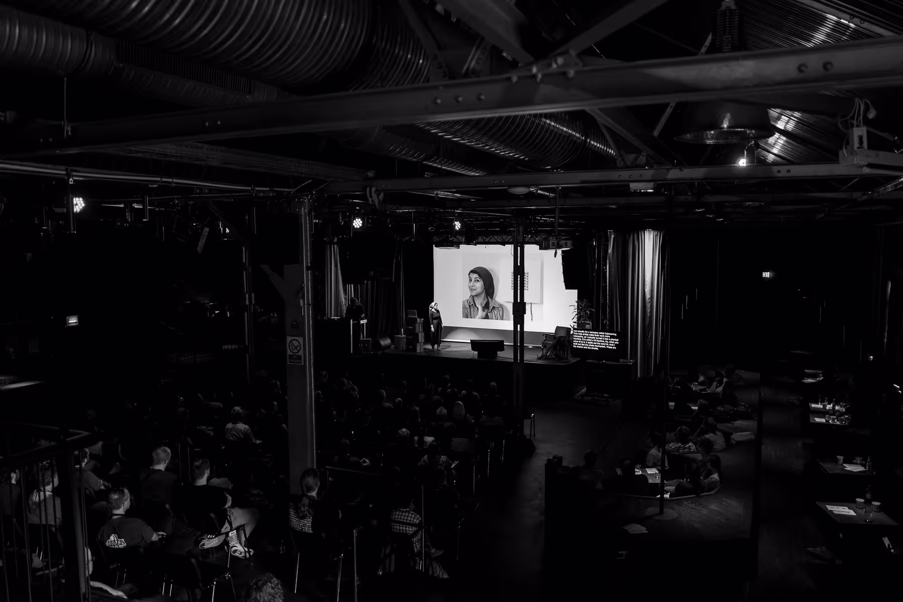 Photo of dina Amin taken at beyond tellerrand in Berlin 2022 by Florian Ziegler