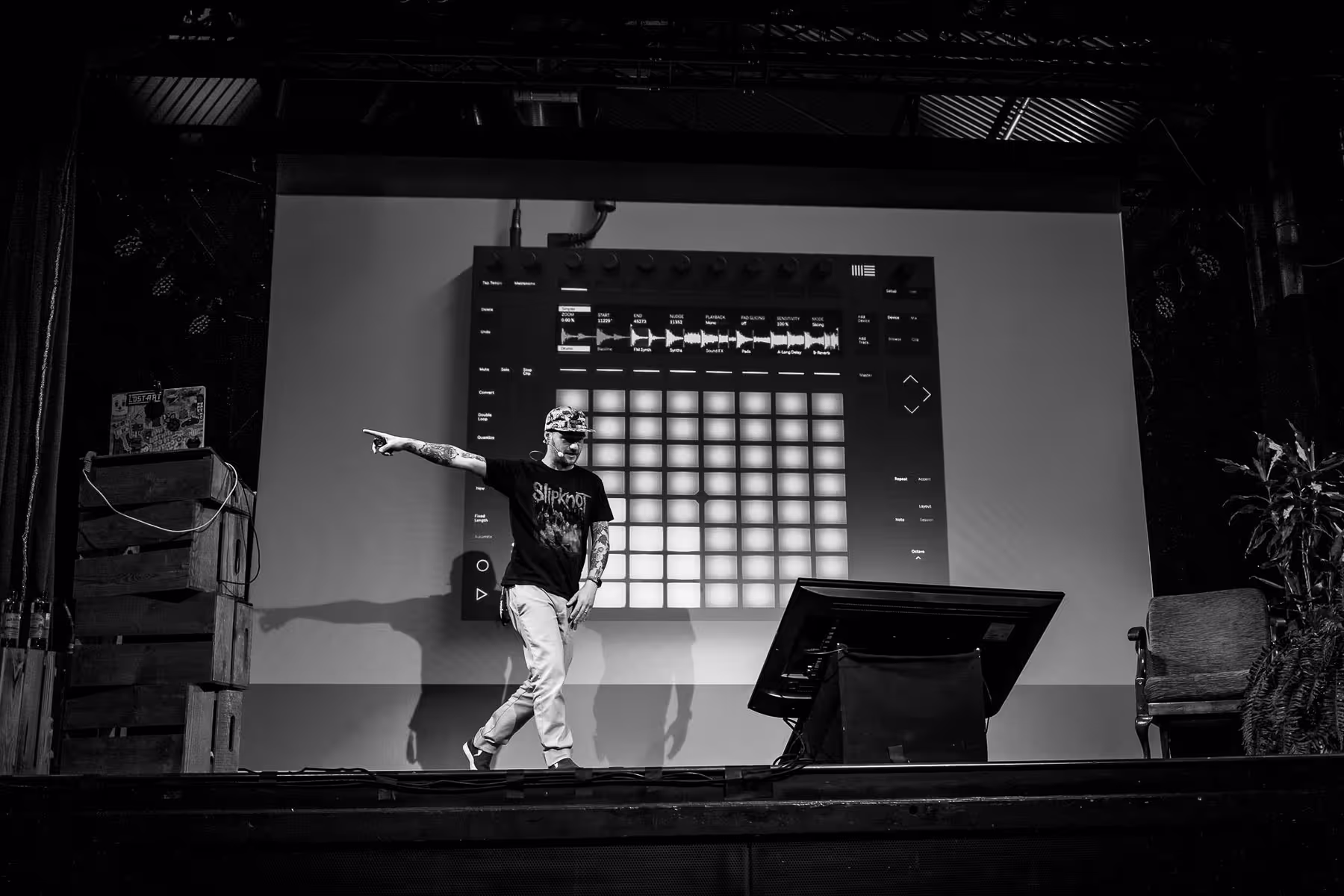 Photo of Gavin Strange taken at beyond tellerrand in Berlin 2022 by Florian Ziegler