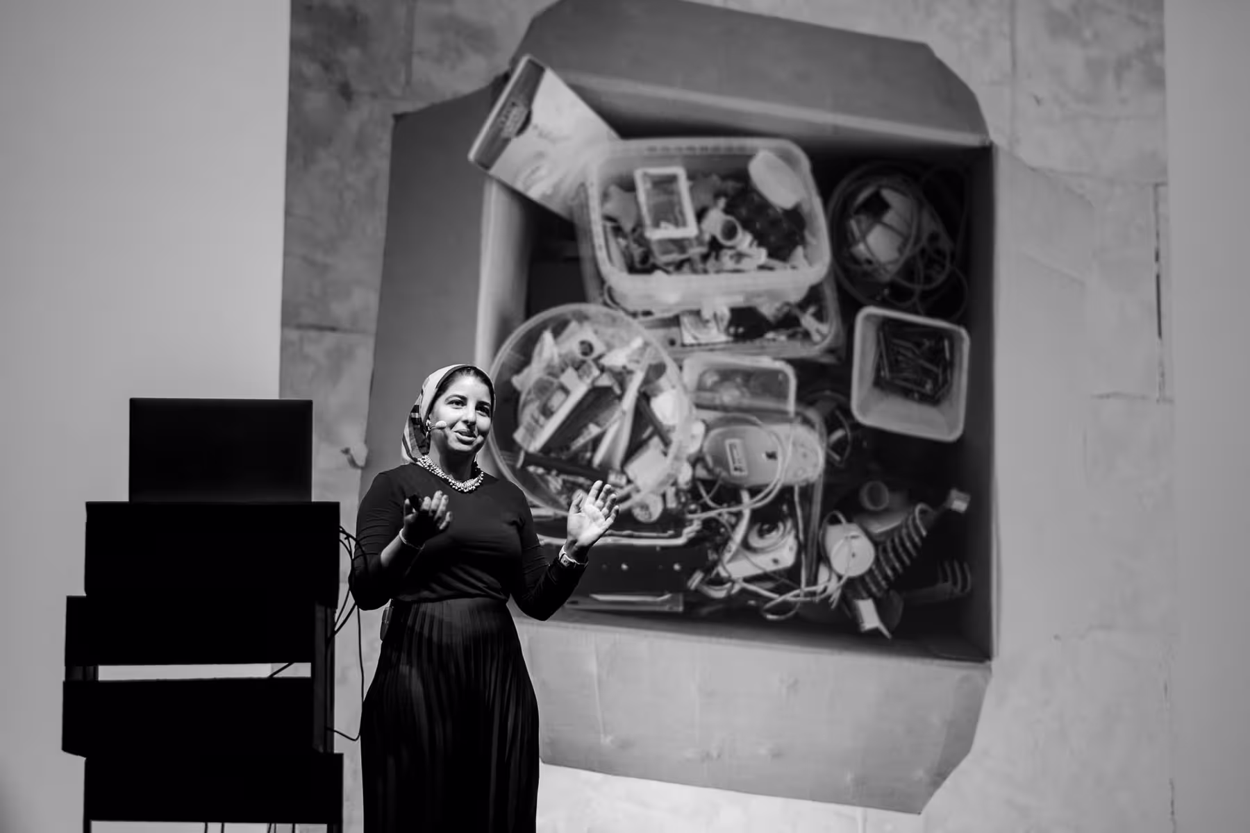 Photo of dina Amin taken at beyond tellerrand in Berlin 2022 by Florian Ziegler