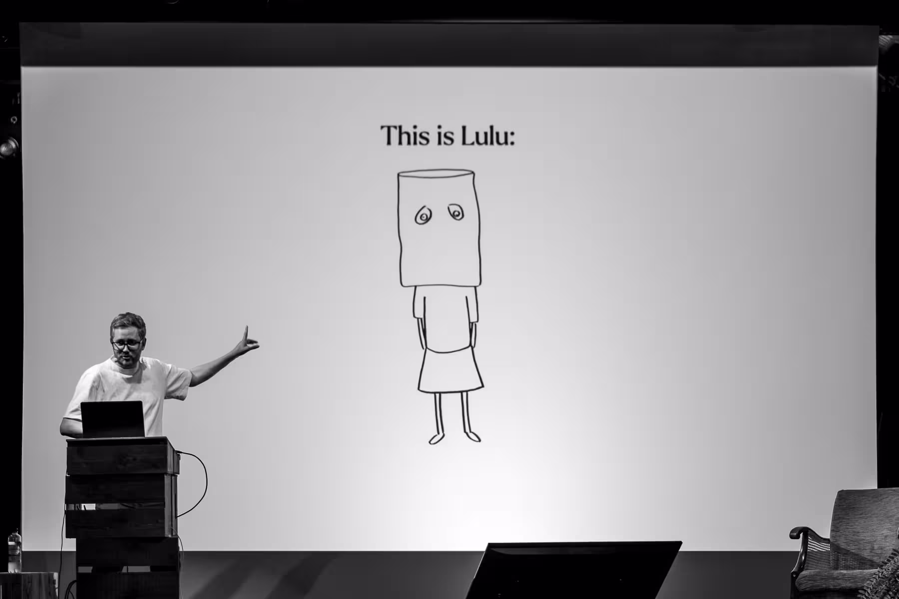 Photo of Espen Brunborg taken at beyond tellerrand in Berlin 2022 by Florian Ziegler