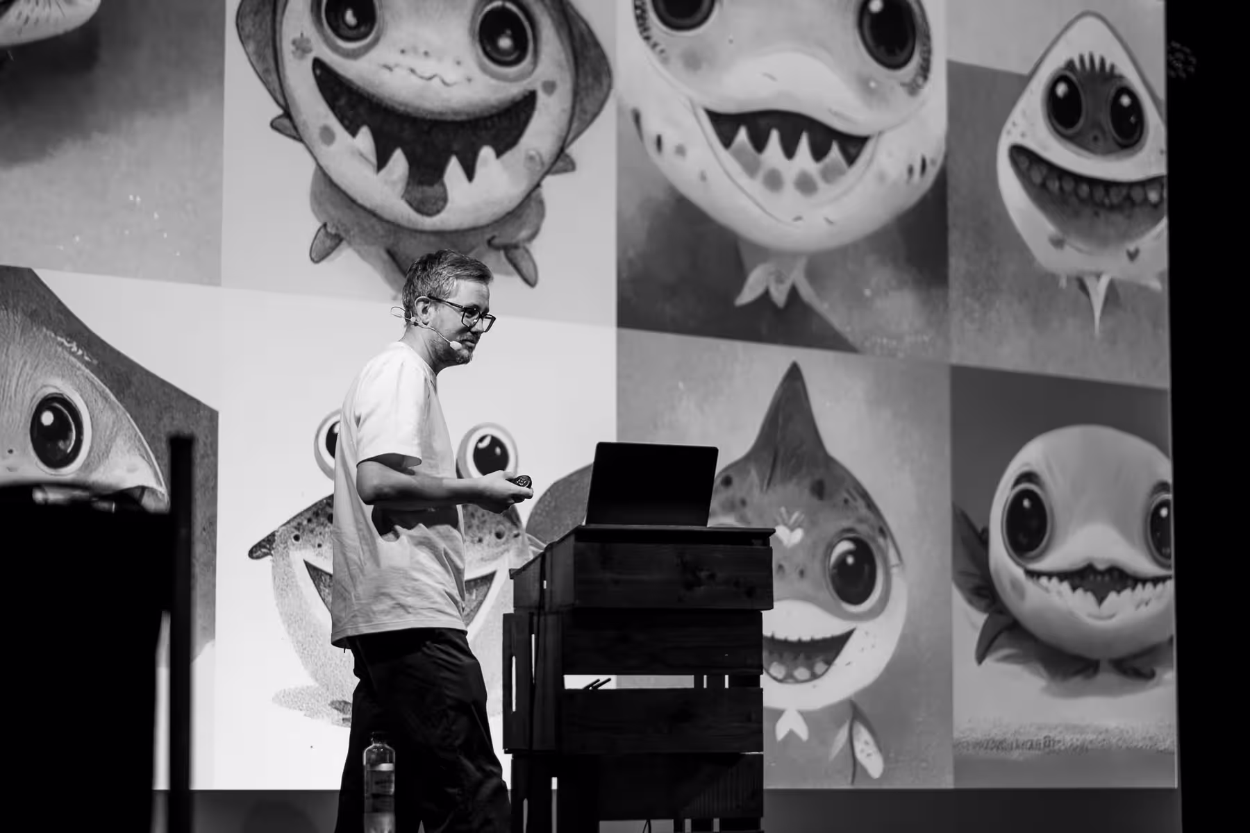 Photo of Espen Brunborg taken at beyond tellerrand in Berlin 2022 by Florian Ziegler