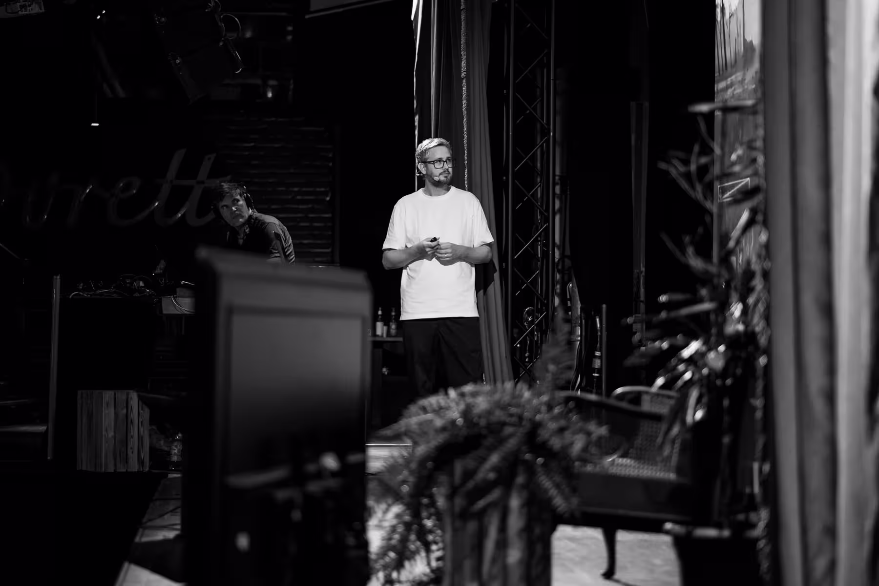 Photo of Espen Brunborg taken at beyond tellerrand in Berlin 2022 by Florian Ziegler