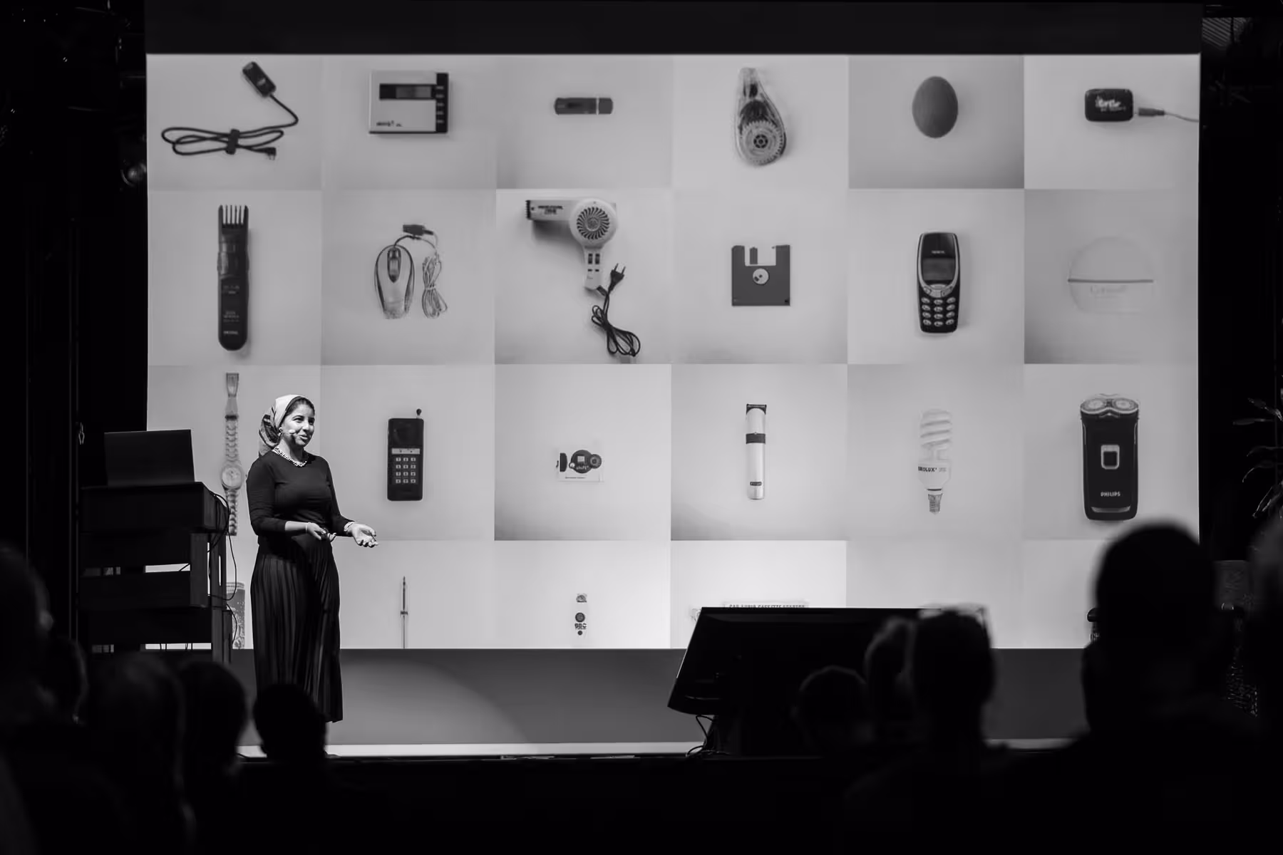 Photo of dina Amin taken at beyond tellerrand in Berlin 2022 by Florian Ziegler