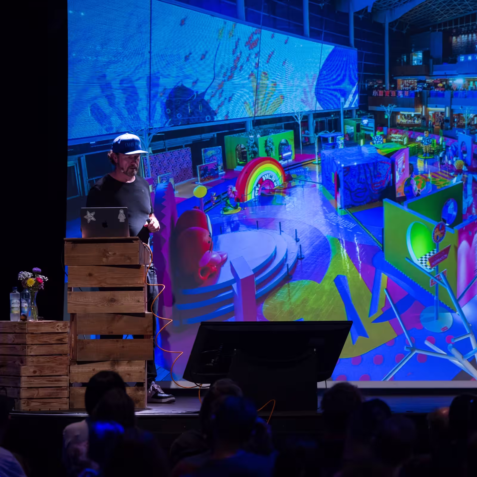 Photo of Niels Kiené taken at beyond tellerrand in Berlin 2023 by Martin Kraft