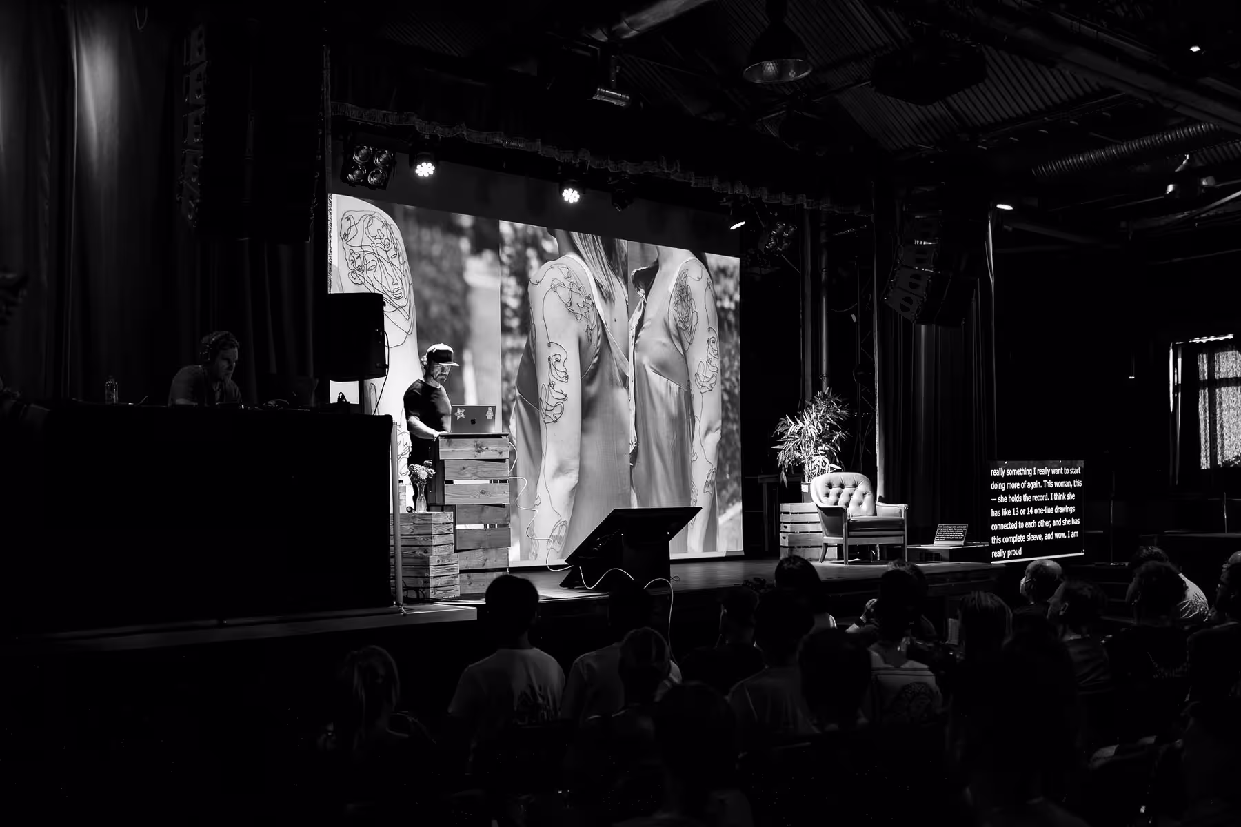 Photo of Niels Kiené taken at beyond tellerrand in Berlin 2023 by Florian Ziegler