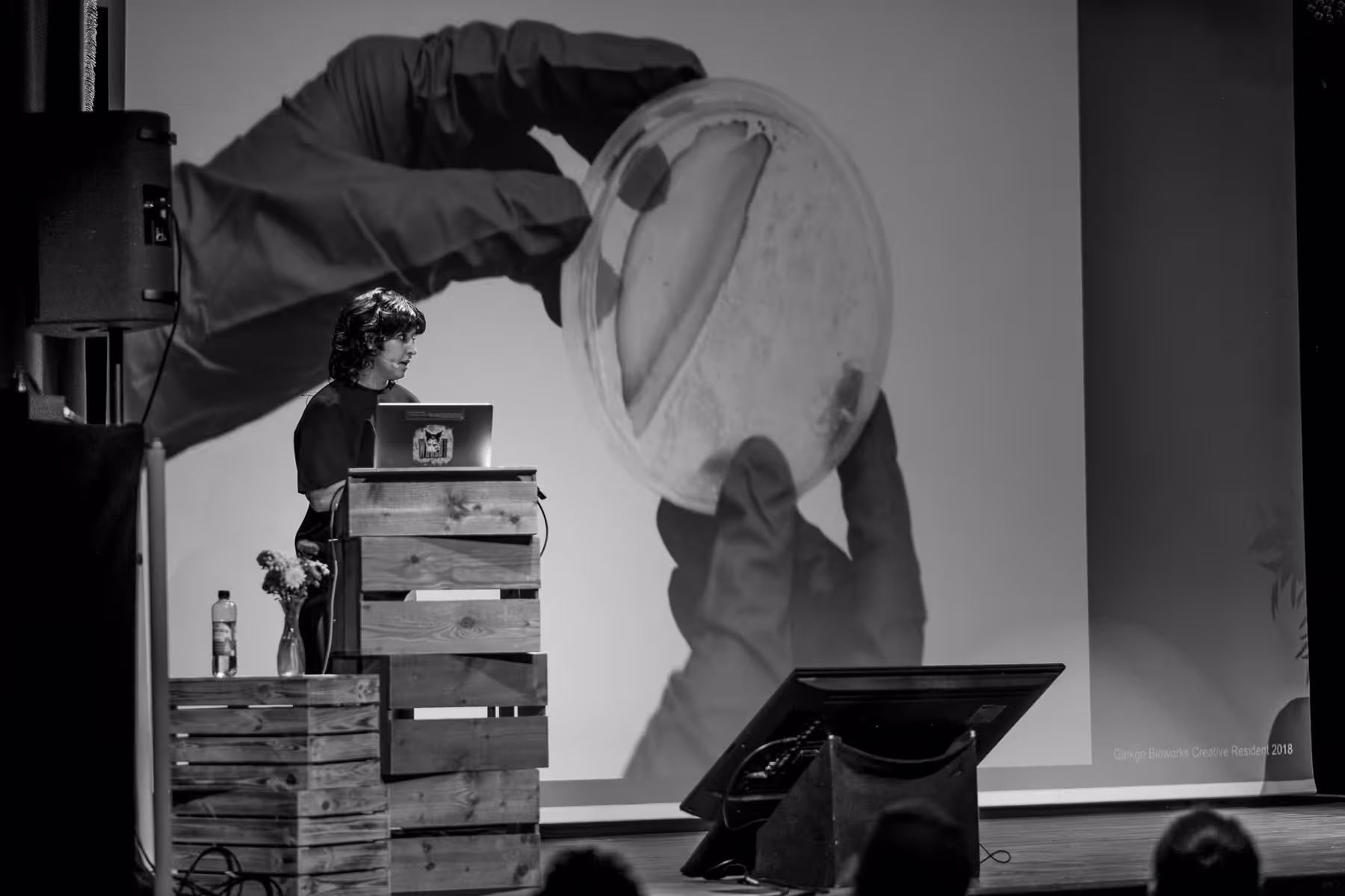 Photo of Yasaman Sheri taken at beyond tellerrand in Berlin 2023 by Florian Ziegler