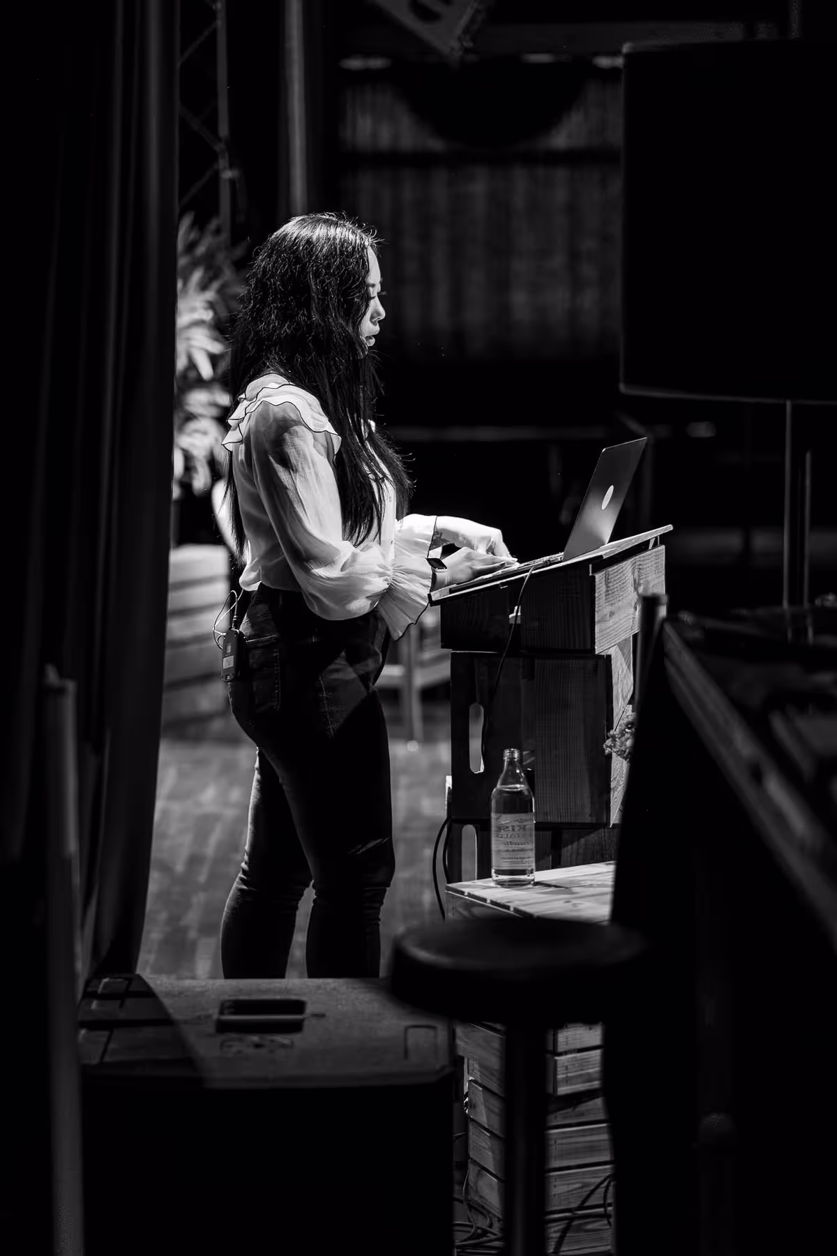 Photo of Shirley Wu taken at beyond tellerrand in Berlin 2023 by Florian Ziegler