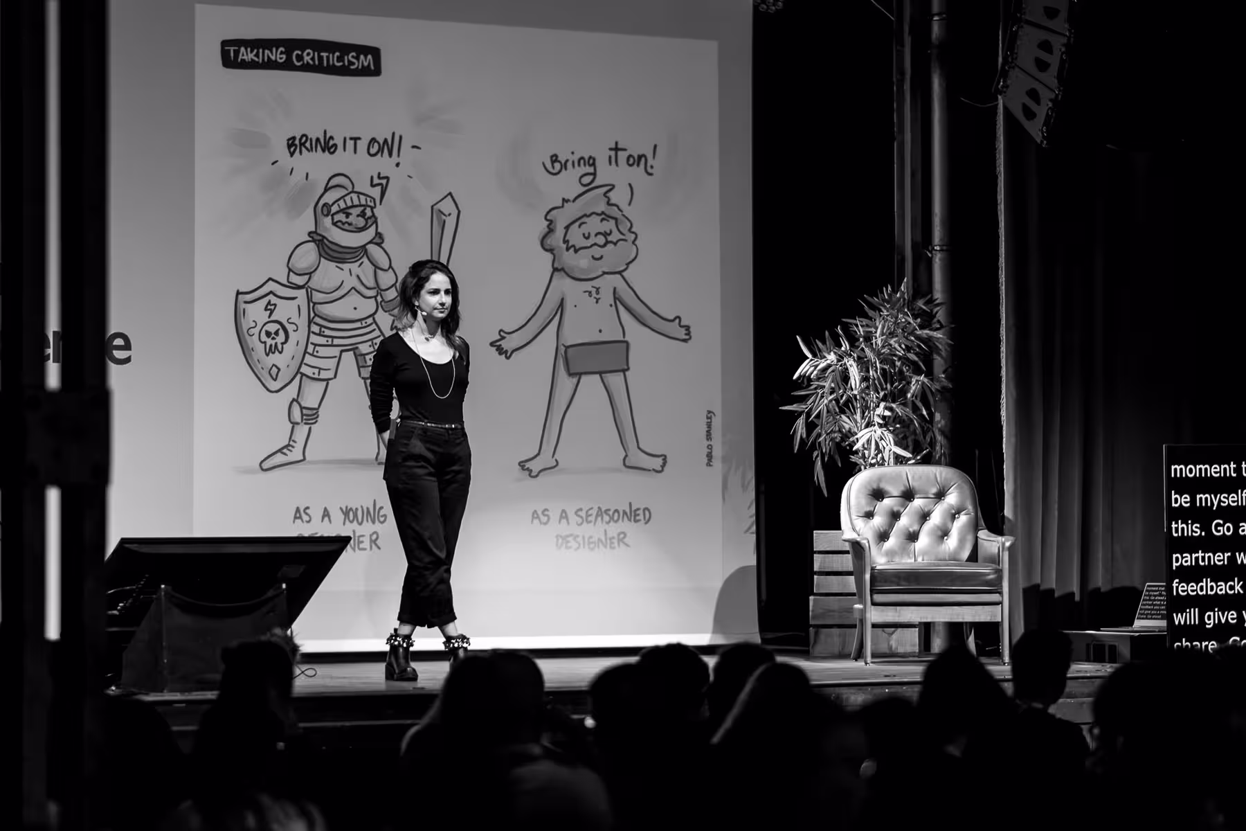 Photo of Emily Anhalt taken at beyond tellerrand in Berlin 2023 by Florian Ziegler