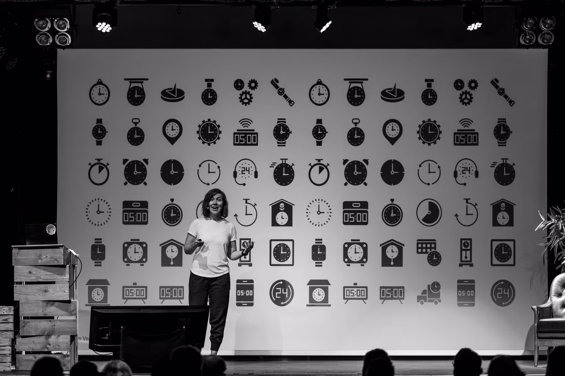 Photo of Tammy Everts taken at beyond tellerrand in Berlin 2023 by Florian Ziegler