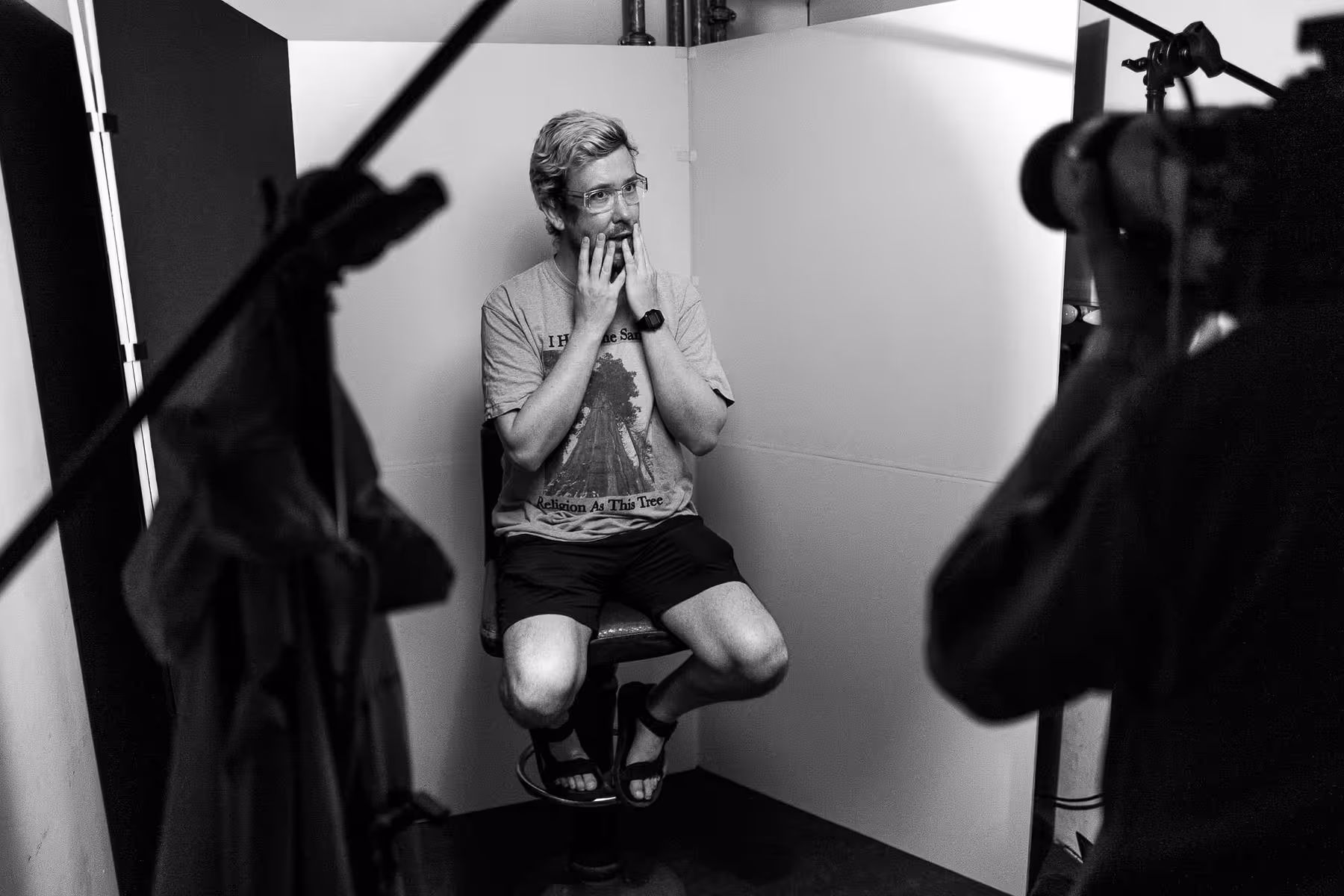 Photo of Joel Gethin Lewis taken at beyond tellerrand in Berlin 2023 by Florian Ziegler