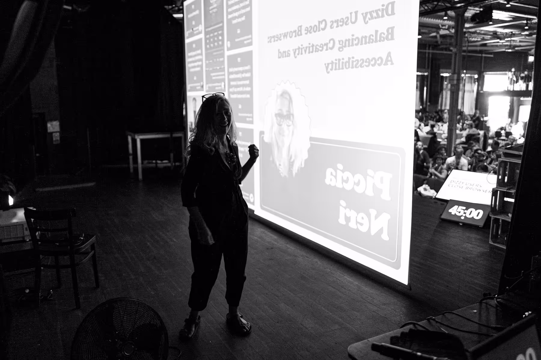 Photo of Piccia Neri taken at beyond tellerrand in Berlin 2023 by Florian Ziegler