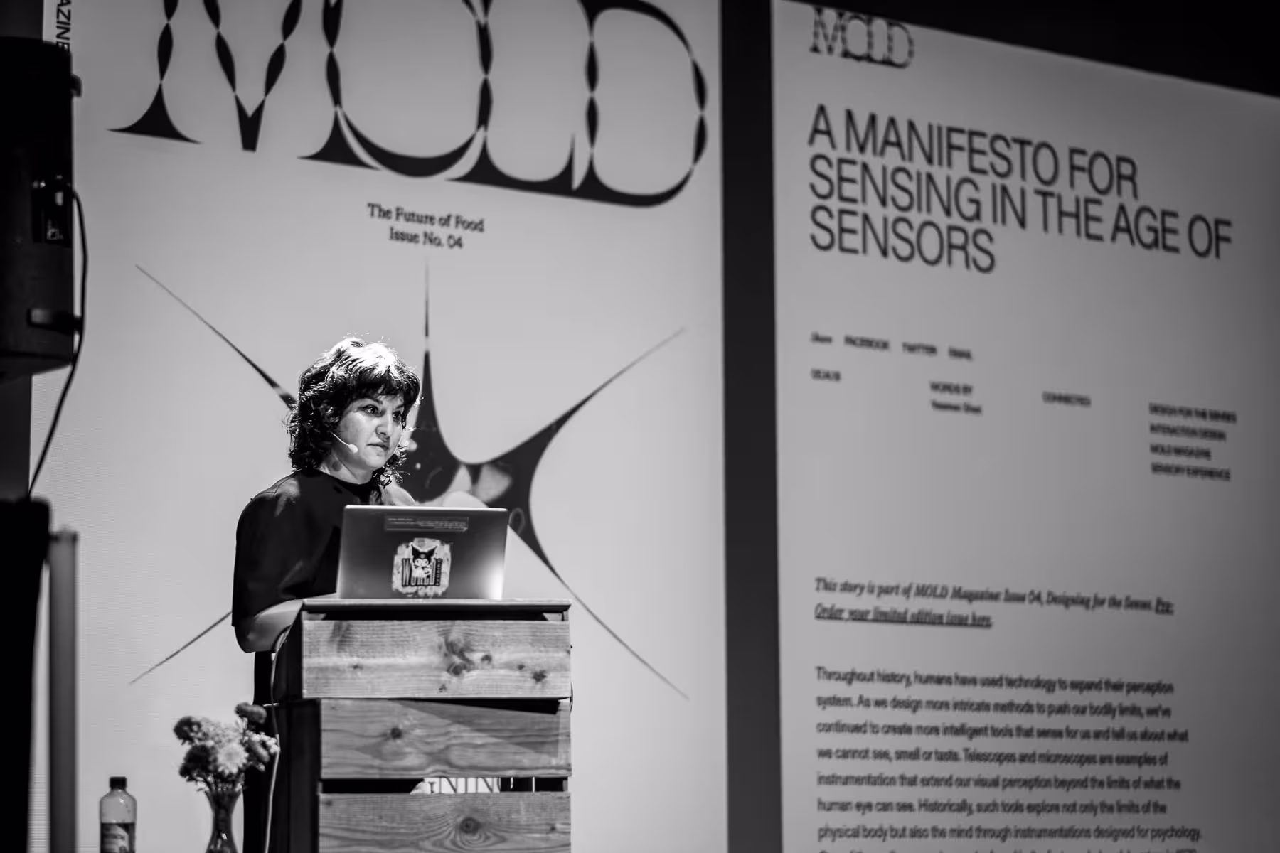 Photo of Yasaman Sheri taken at beyond tellerrand in Berlin 2023 by Florian Ziegler