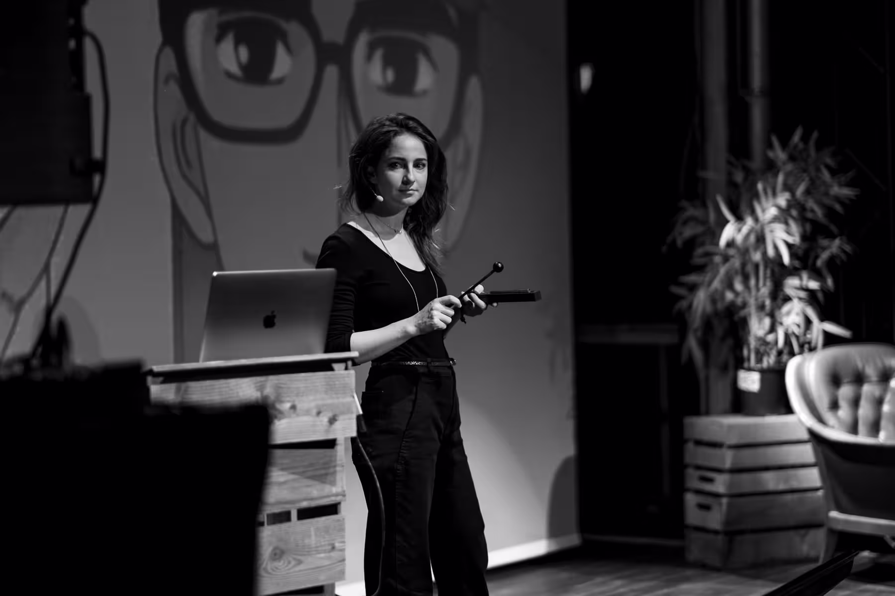 Photo of Emily Anhalt taken at beyond tellerrand in Berlin 2023 by Florian Ziegler