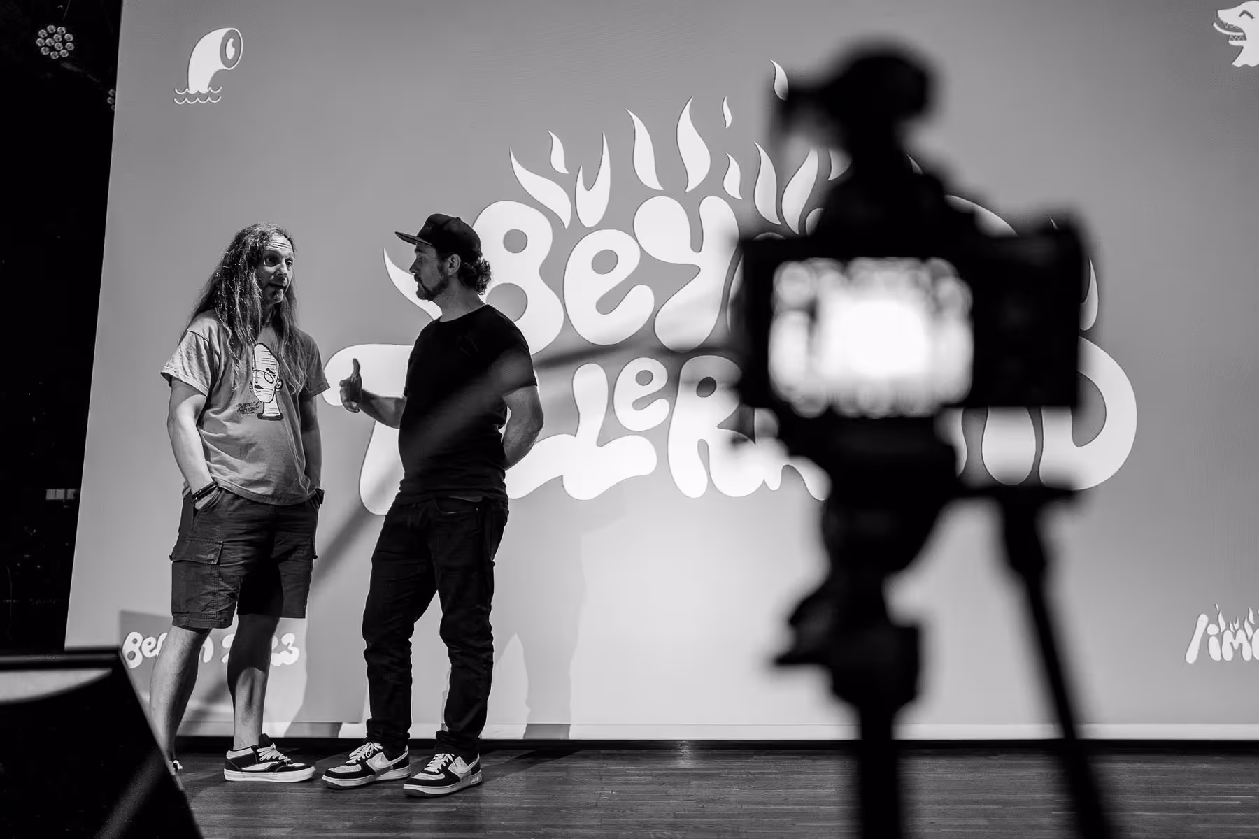 Photo of Niels Kiené taken at beyond tellerrand in Berlin 2023 by Florian Ziegler