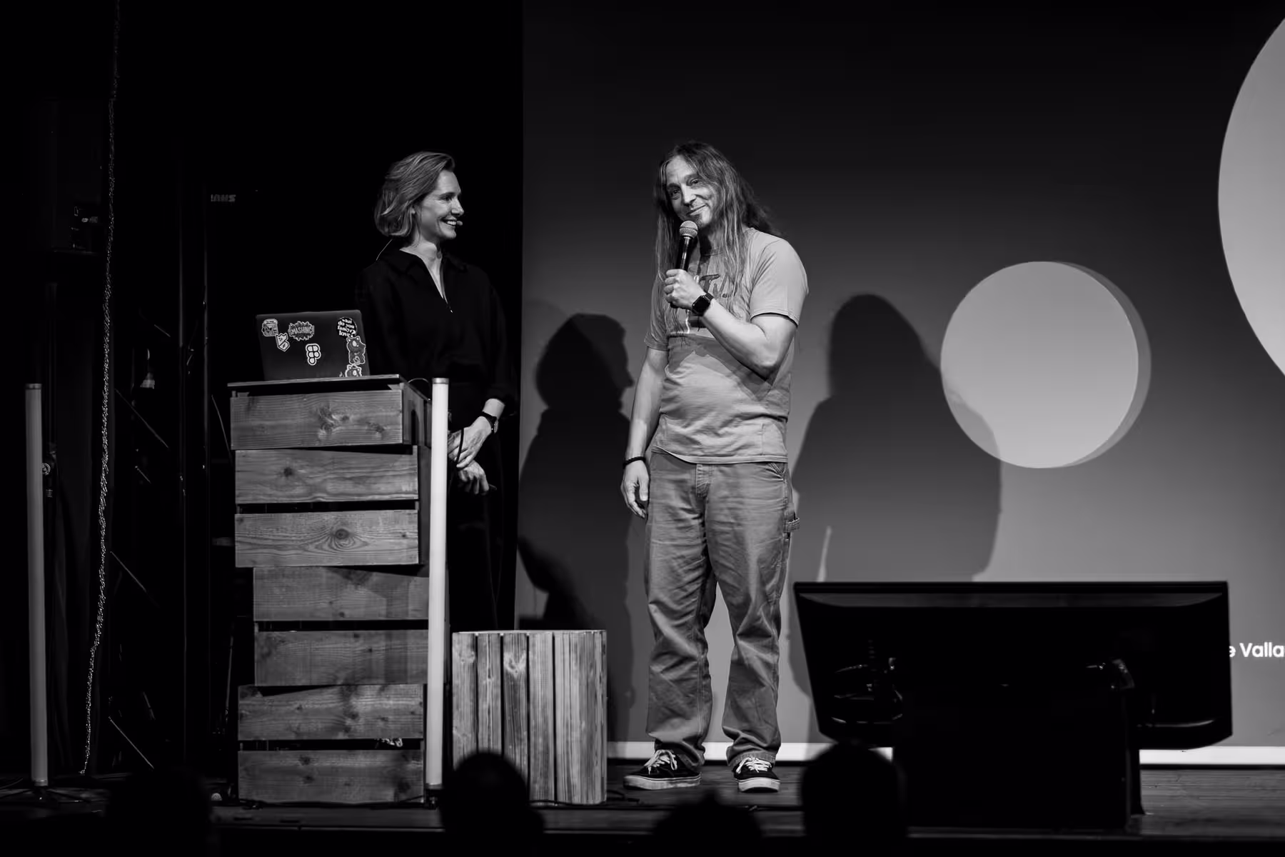 Photo of Christine Vallaure taken at beyond tellerrand in Berlin 2024 by Florian Ziegler