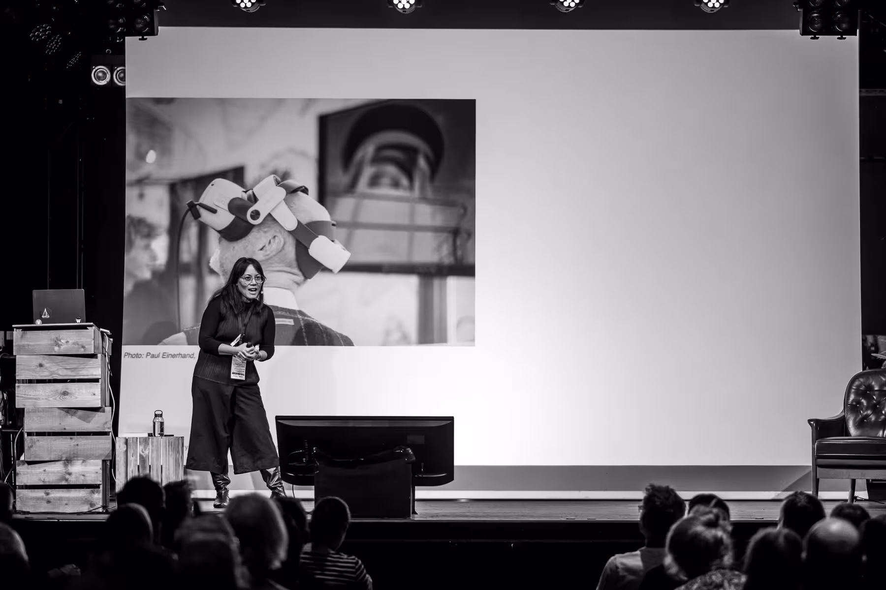 Photo of Sheryl Cababa taken at beyond tellerrand in Berlin 2024 by Florian Ziegler