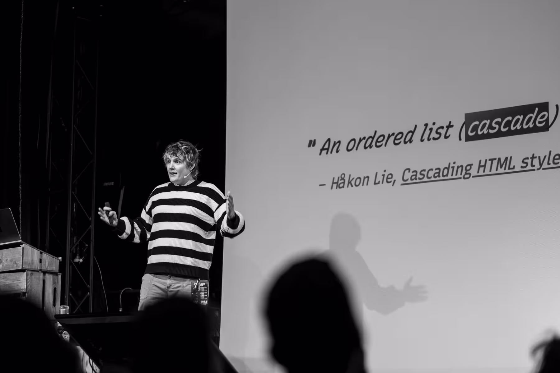 Photo of Miriam Suzanne taken at beyond tellerrand in Berlin 2024 by Florian Ziegler