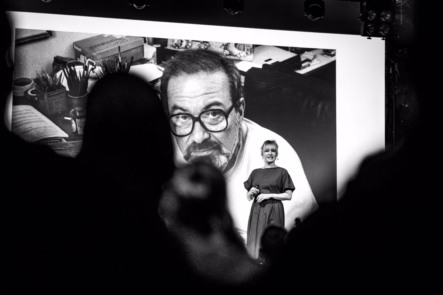 Photo of Linda Liukas taken at beyond tellerrand in Berlin 2024 by Florian Ziegler