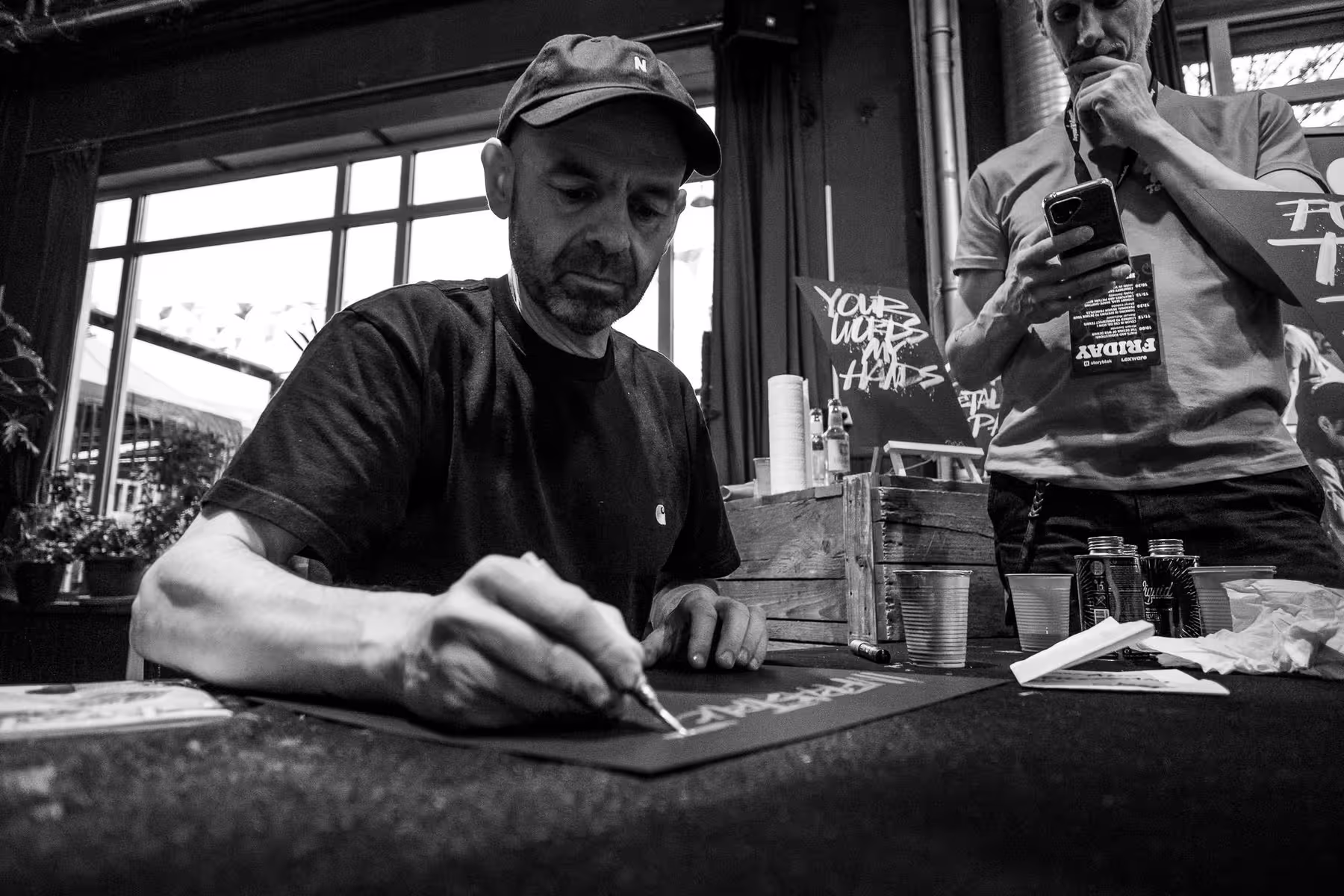 Photo of Rob Draper taken at beyond tellerrand in Berlin 2024 by Florian Ziegler