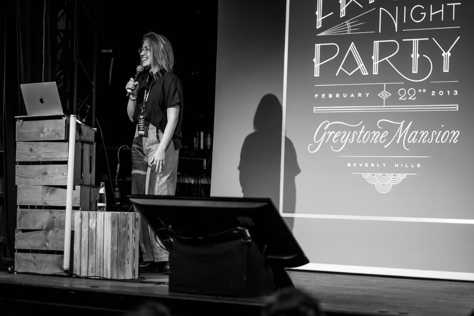 Photo of Jessica Hische taken at beyond tellerrand in Berlin 2024 by Florian Ziegler