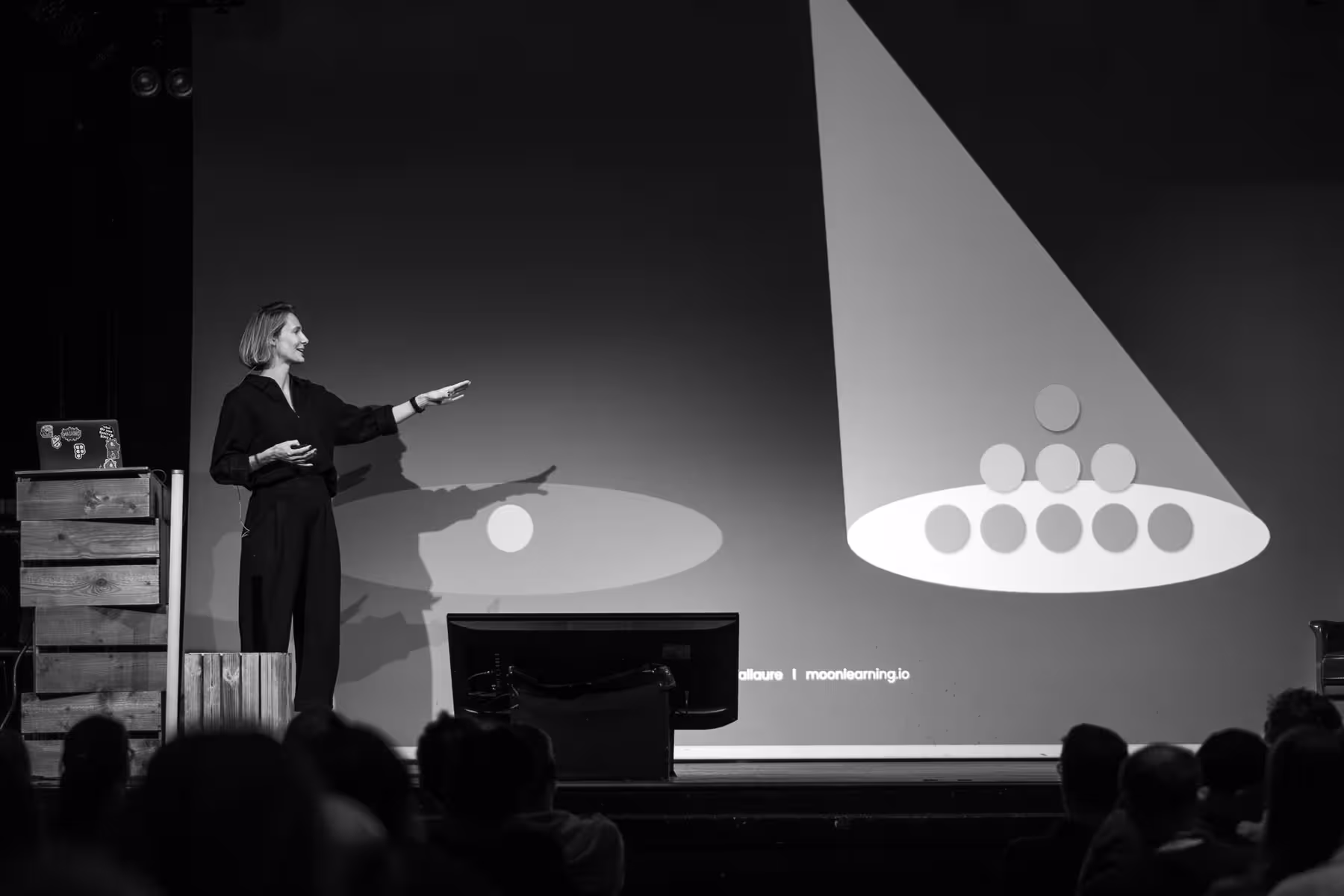 Photo of Christine Vallaure taken at beyond tellerrand in Berlin 2024 by Florian Ziegler