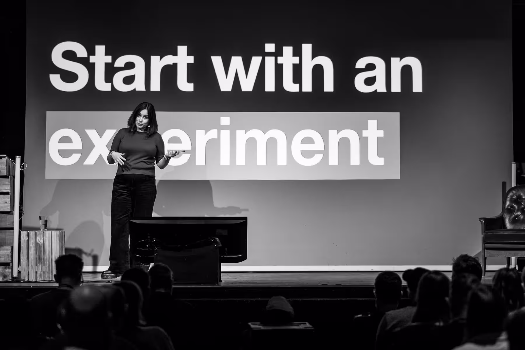 Photo of Sophie Koonin taken at beyond tellerrand in Berlin 2024 by Florian Ziegler