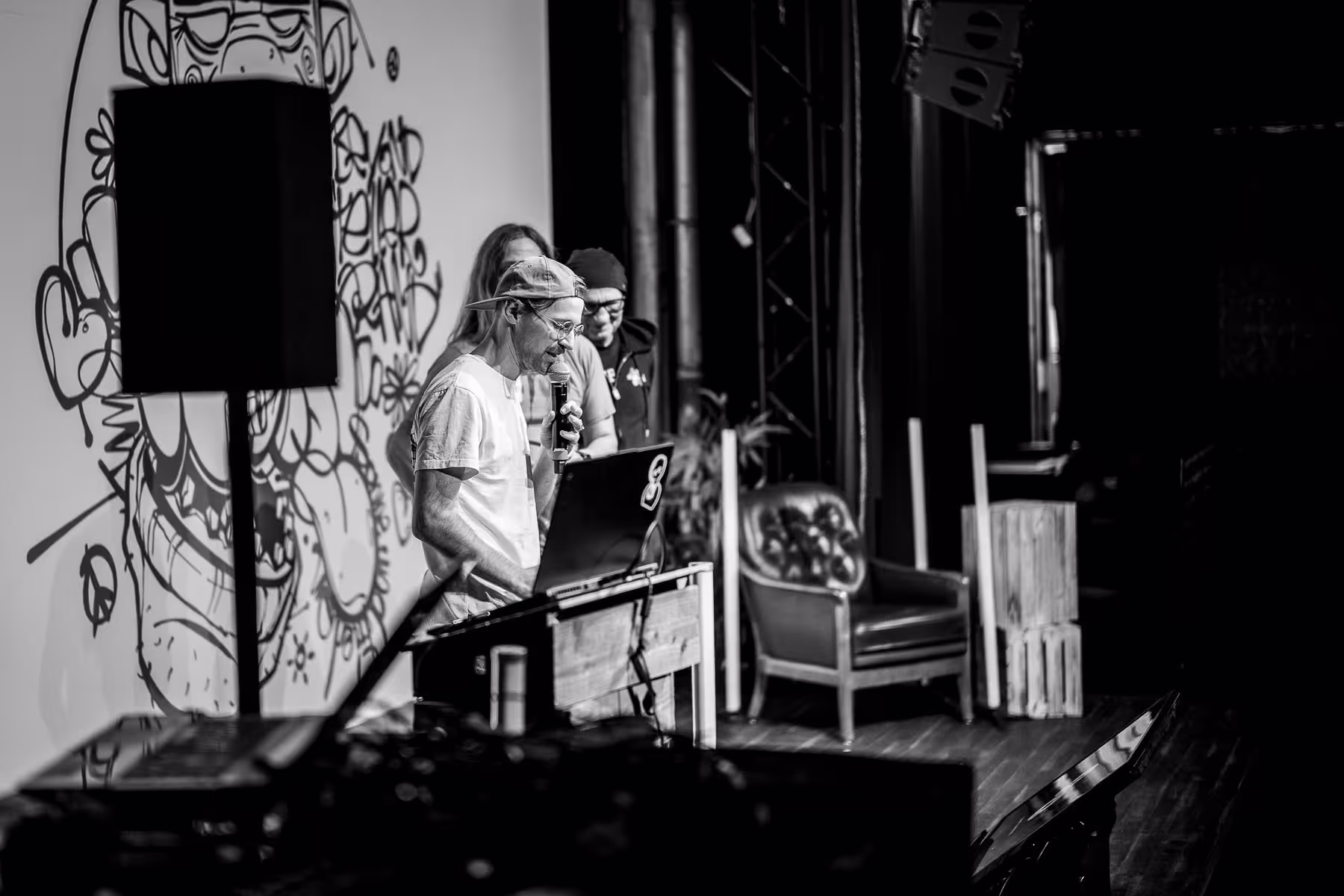 Photo of Titus Dittmann taken at beyond tellerrand in Berlin 2024 by Florian Ziegler