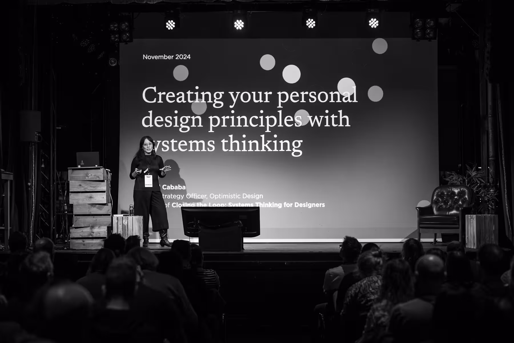 Photo of Sheryl Cababa taken at beyond tellerrand in Berlin 2024 by Florian Ziegler