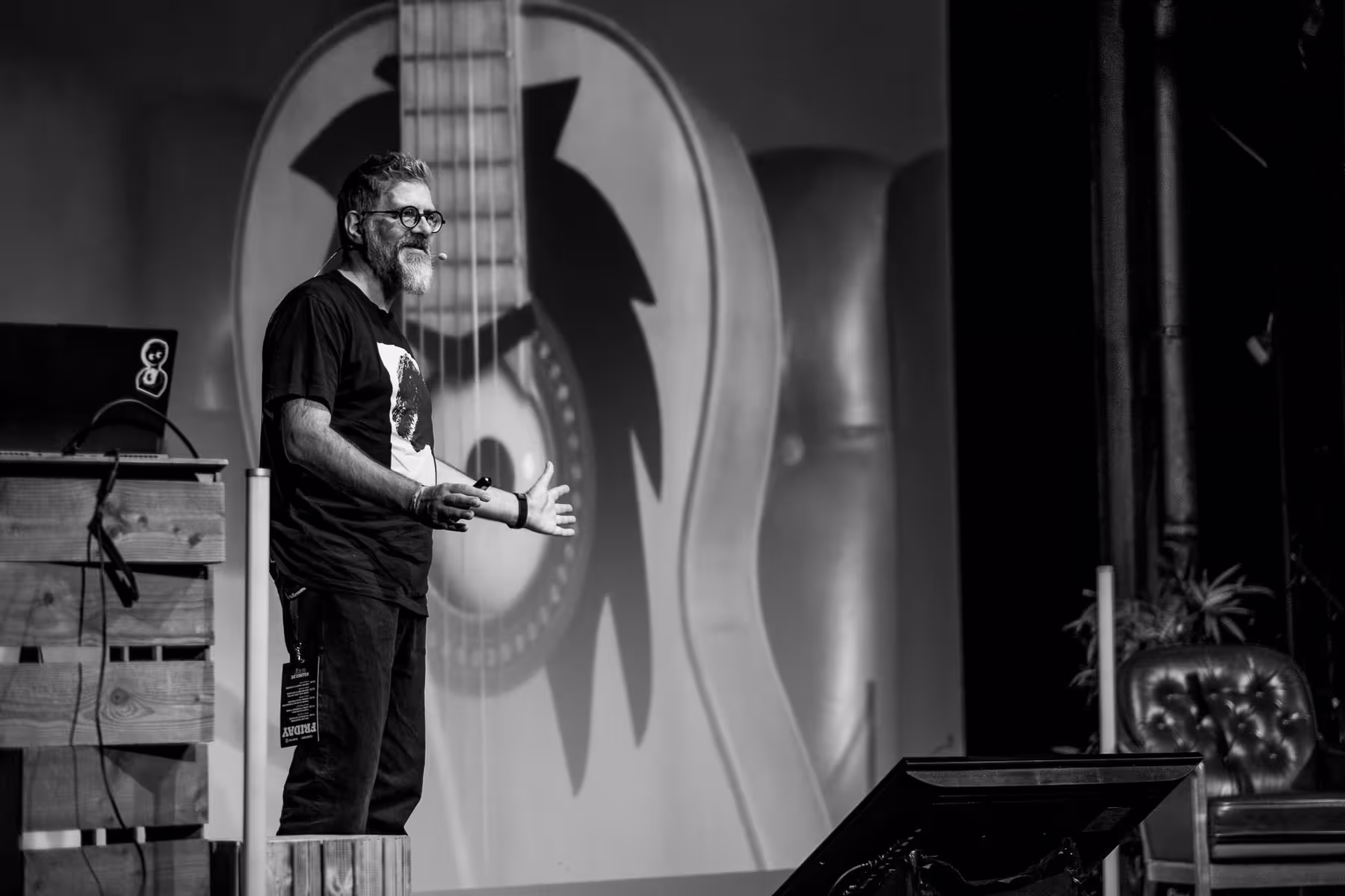 Photo of Jan De Coster taken at beyond tellerrand in Berlin 2024 by Florian Ziegler