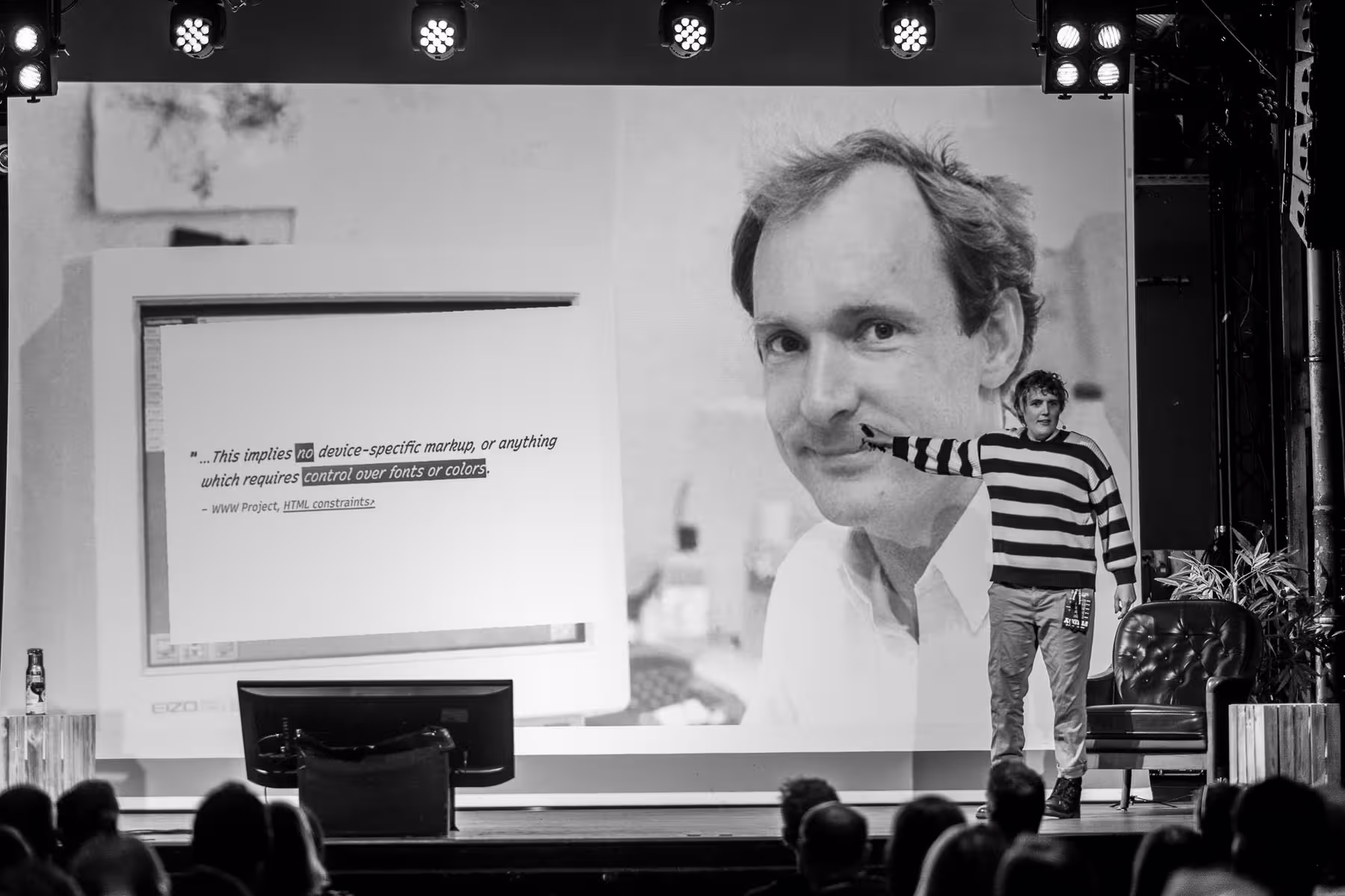 Photo of Miriam Suzanne taken at beyond tellerrand in Berlin 2024 by Florian Ziegler