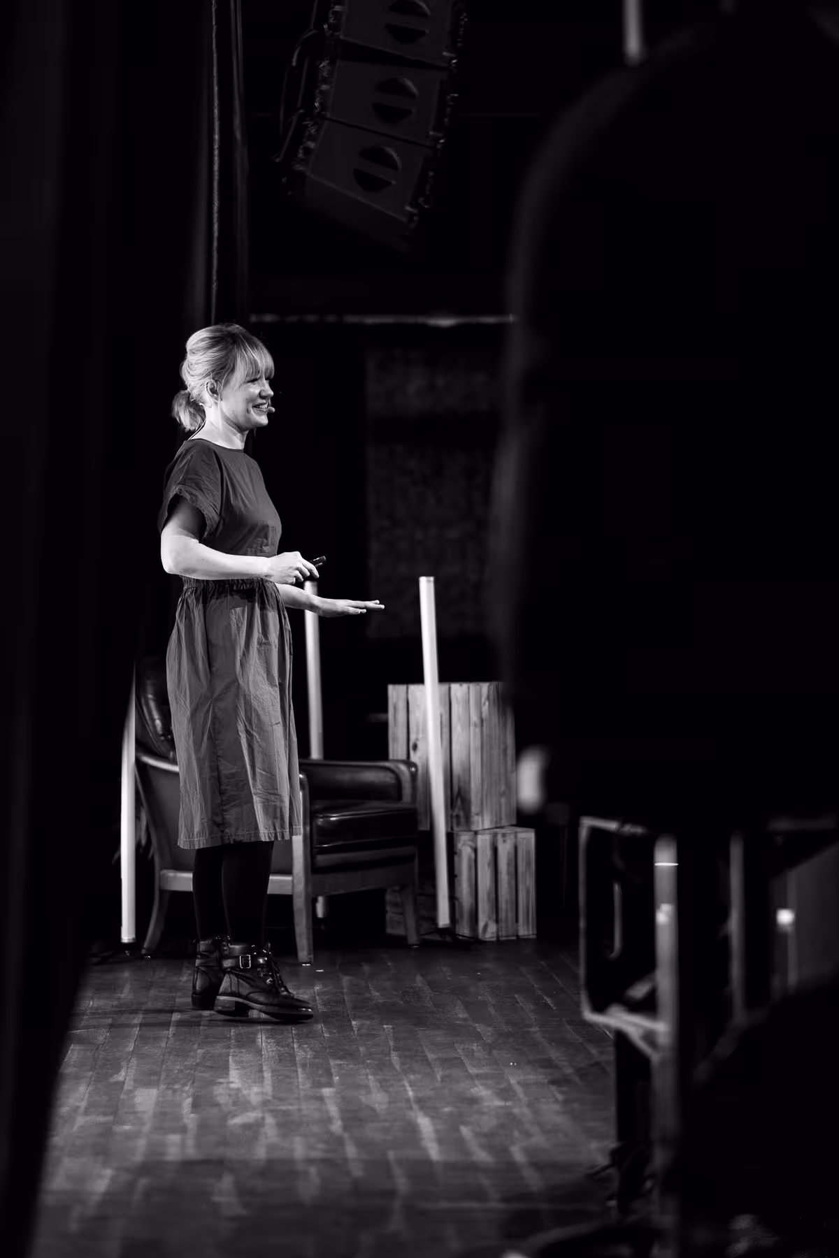 Photo of Linda Liukas taken at beyond tellerrand in Berlin 2024 by Florian Ziegler