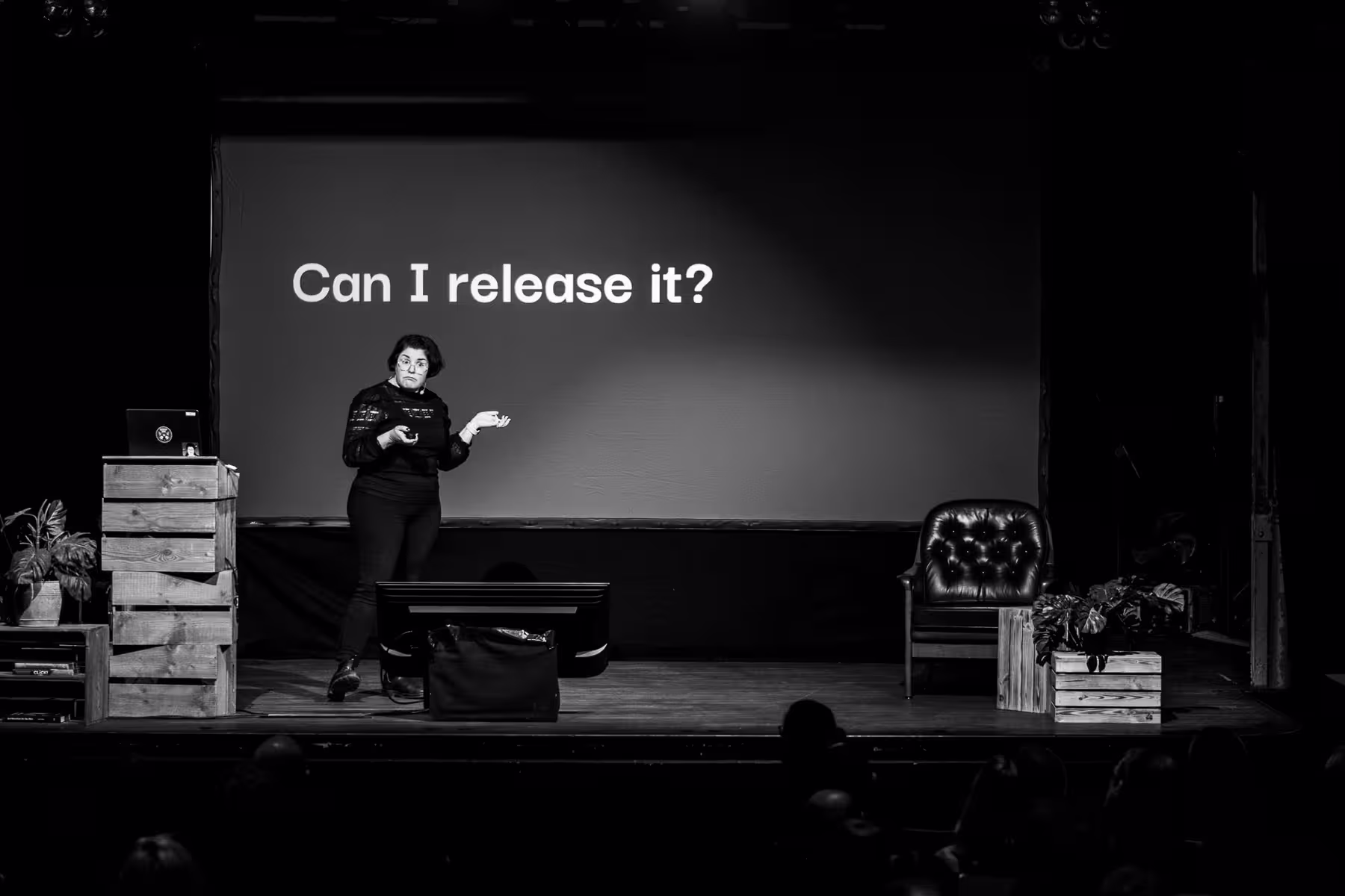 Photo of Astrid Bin taken at beyond tellerrand in Berlin 2025 by Florian Ziegler