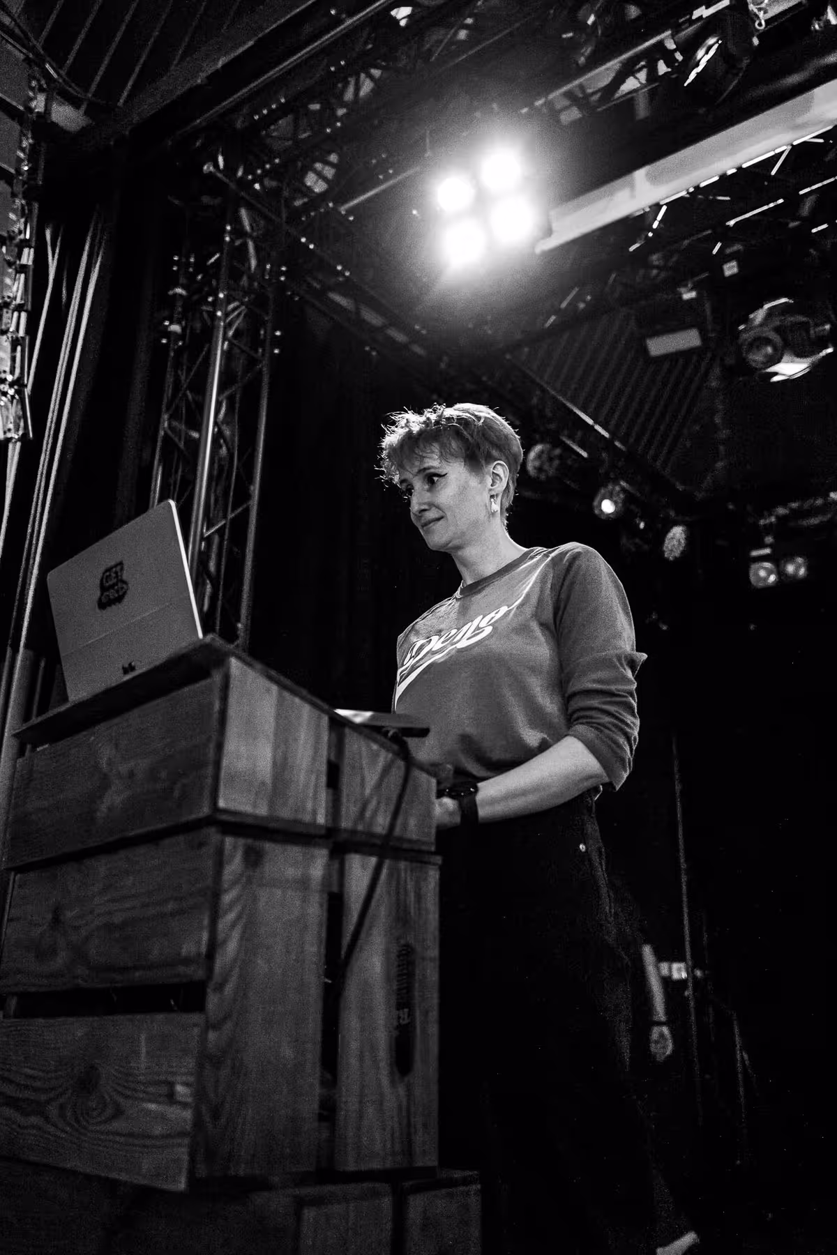 Photo of Jo Franchetti taken at beyond tellerrand in Berlin 2025 by Florian Ziegler