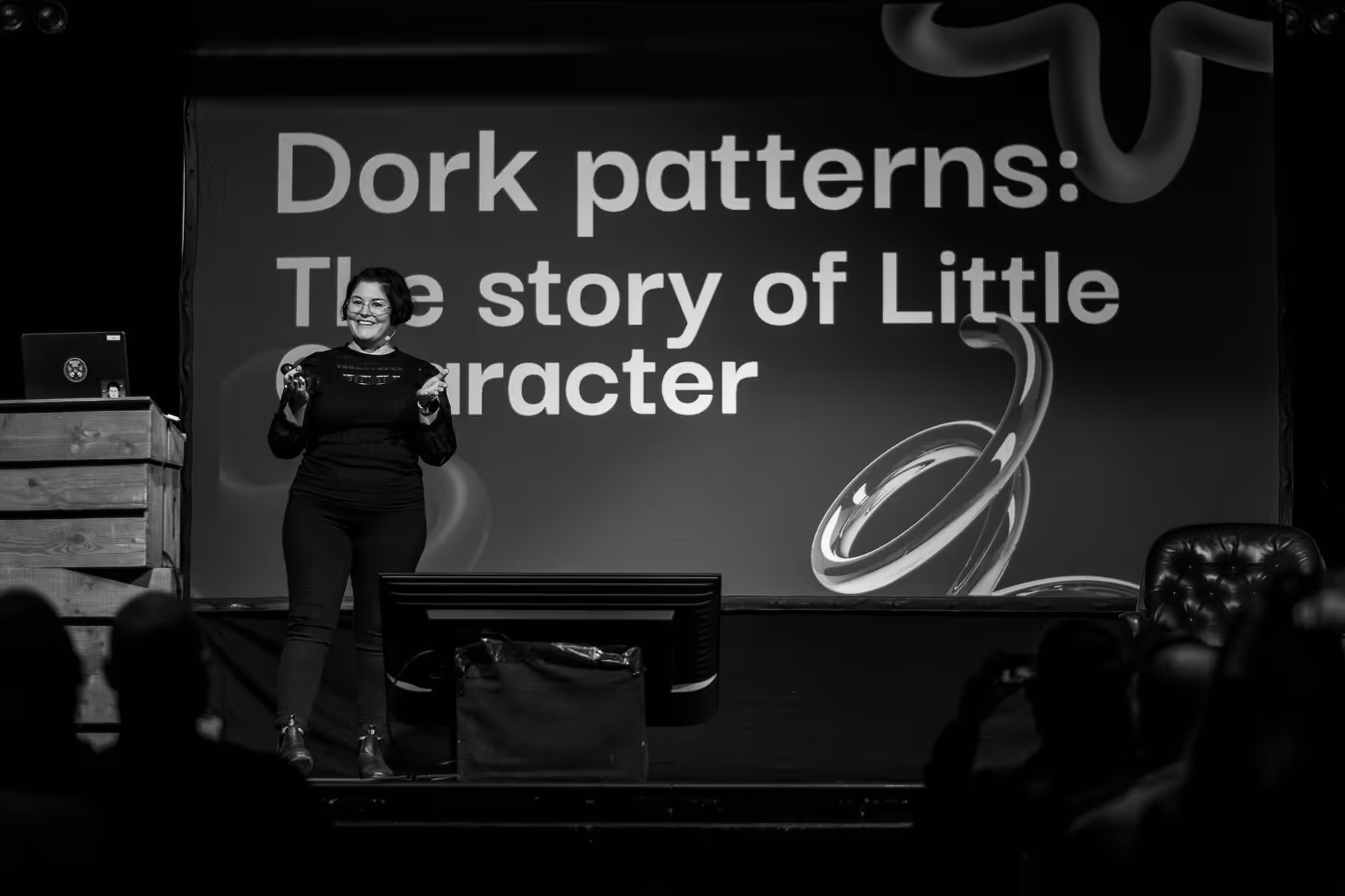 Photo of Astrid Bin taken at beyond tellerrand in Berlin 2025 by Florian Ziegler