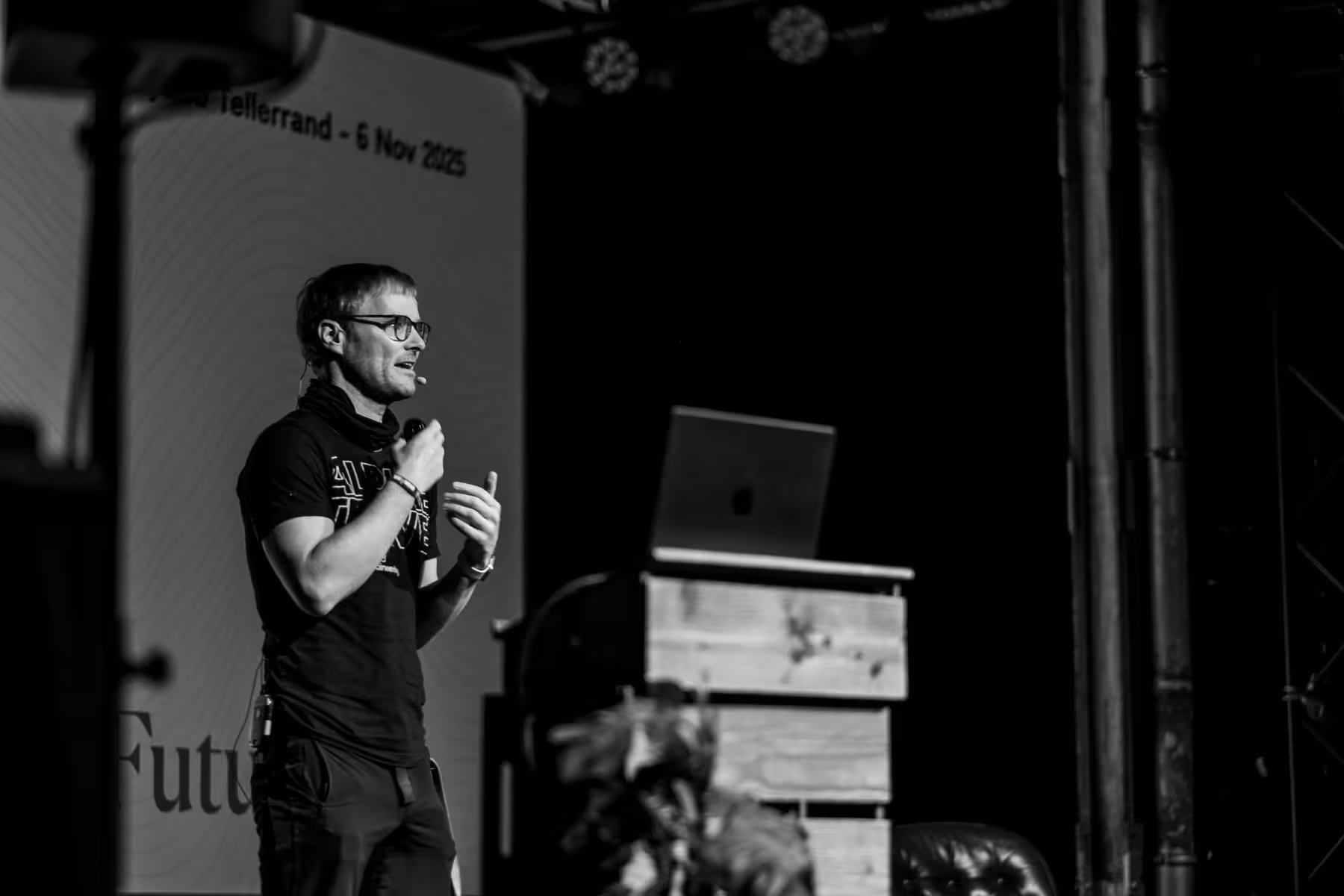 Photo of Thorsten Jonas taken at beyond tellerrand in Berlin 2025 by Florian Ziegler